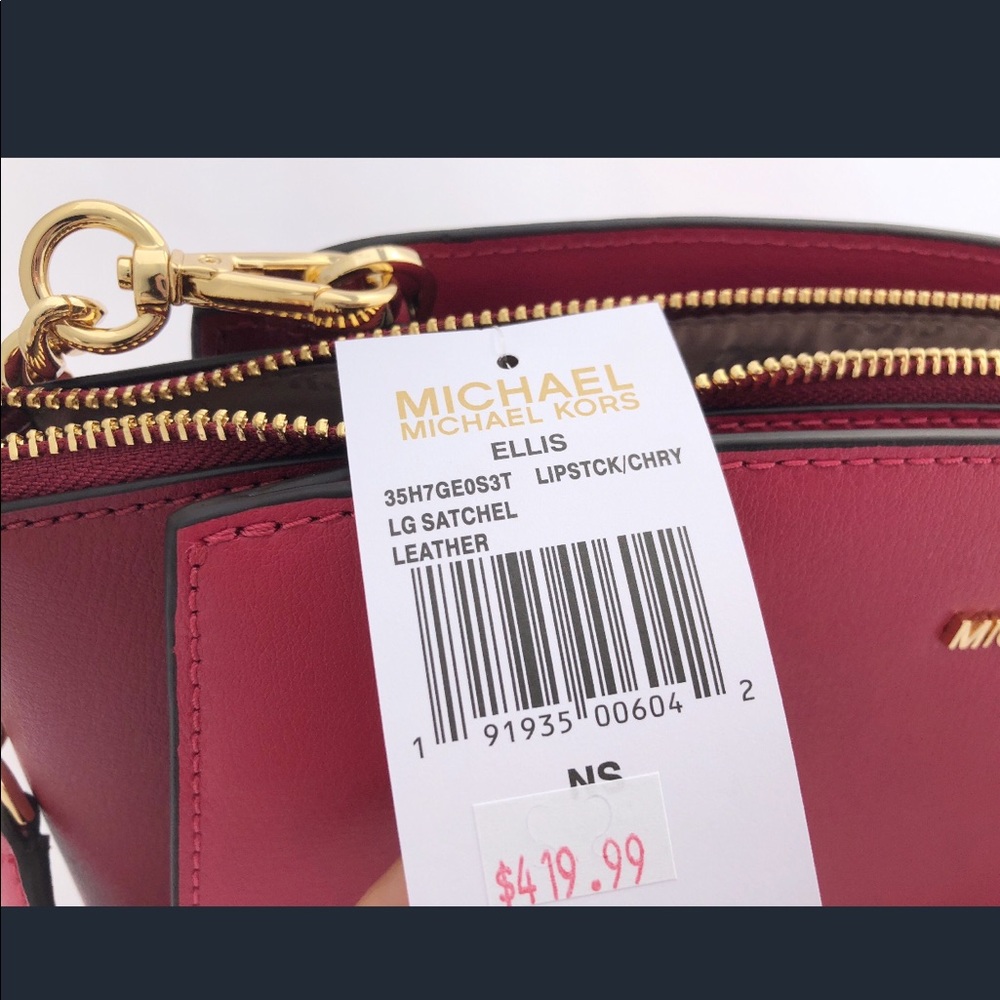 🍒NWT Michael Kors Ellis Large Convertible Satchel - Picture 7 of 8